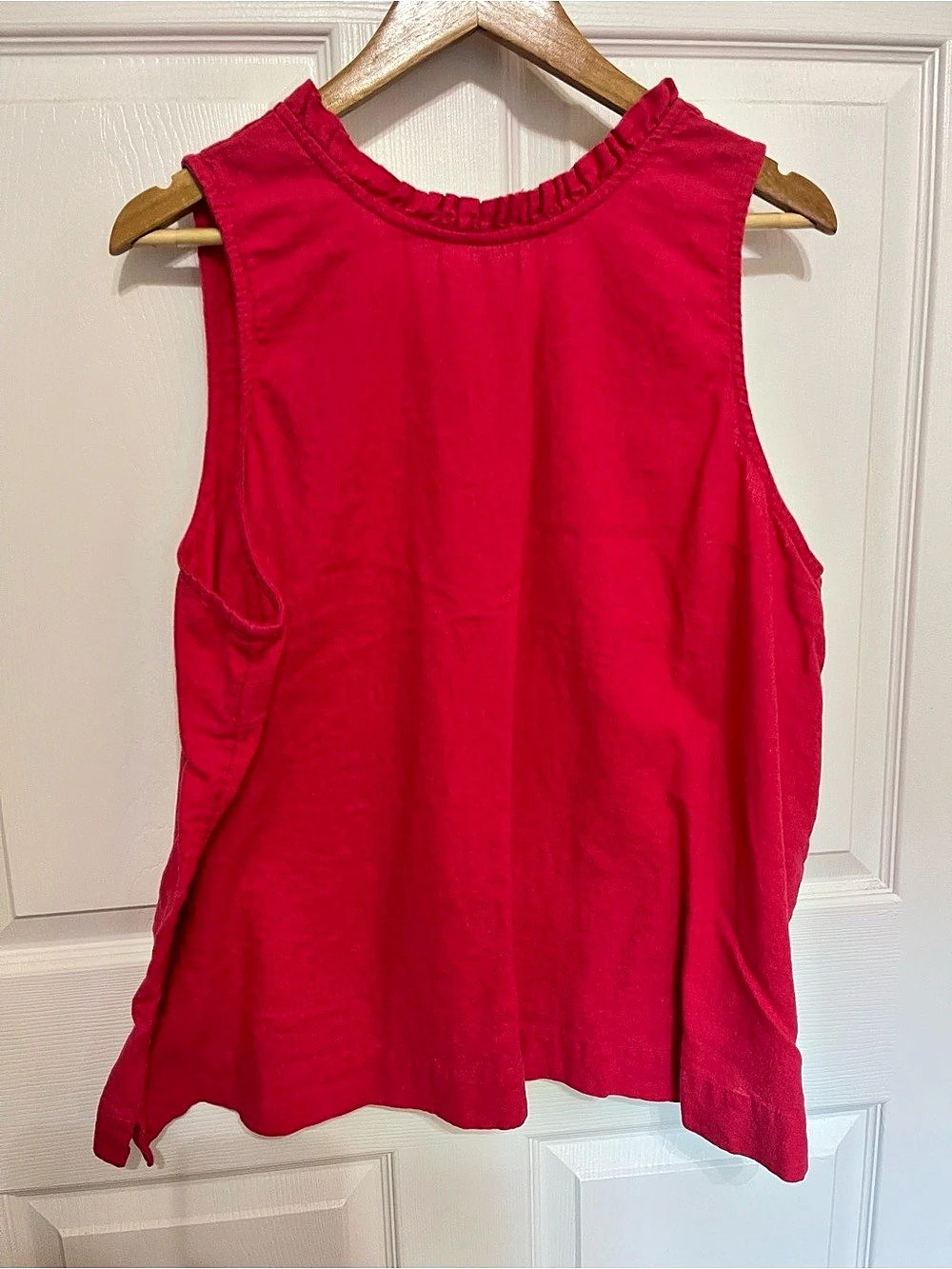 Crown Ivy Ruffle Neck Tunic in Pink Size XXL